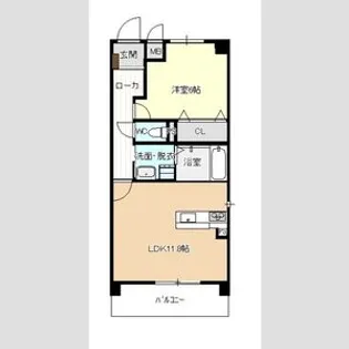 愛知県名古屋市中川区万町【マンション】の間取り