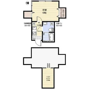 東京都江戸川区一之江4【アパート】の間取り