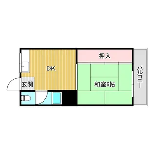 メゾン天下茶屋(旧:ハイツ岐阜)【2階】の間取り