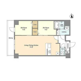 東京都荒川区西尾久3【マンション】の間取り