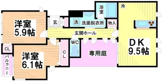 東京都渋谷区笹塚1【マンション】の間取り