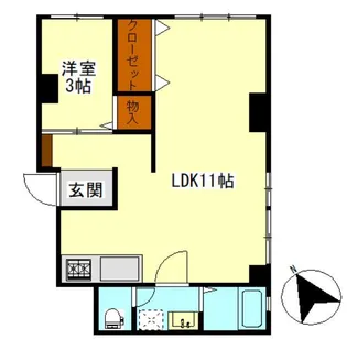 ペリーラ呉【4階】の間取り