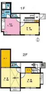 リヒト山王【1階】の間取り
