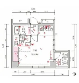 東京都江東区新大橋2【マンション】の間取り