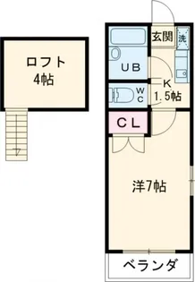 ディアパティオB【2階】の間取り