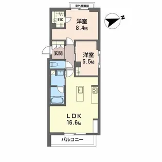 シャーメゾンウィンクス【3階】の間取り