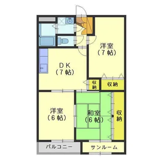 ジャクソンハイム【1階】の間取り