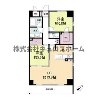 大阪府大阪市東成区玉津1【マンション】の間取り