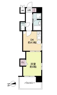 レジディア博多【10階】の間取り