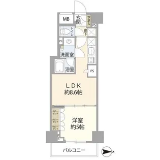 クレヴィア小石川後楽園【3階】の間取り