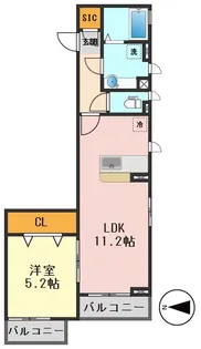 ステラカーサ【3階】の間取り