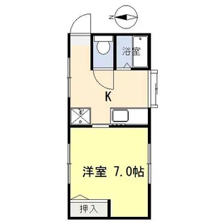 コーポ若松II【1階】の間取り