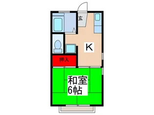 コ-ポ桔梗【2階】の間取り