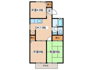 コ-ポ滝沢C【1階】の間取り
