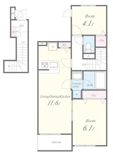 シエルブルー亀戸【2階】の間取り