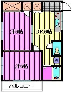 コーポ幸【1階】の間取り