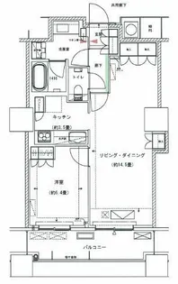 ザ・パークハウス西新宿タワー60【4階】の間取り