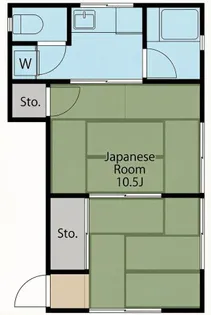 サニーハウス【1階】の間取り