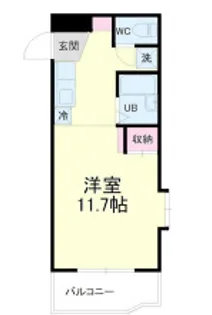 アップル第3マンション【5階】の間取り