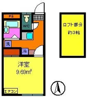 ボヌール大船【1階】の間取り