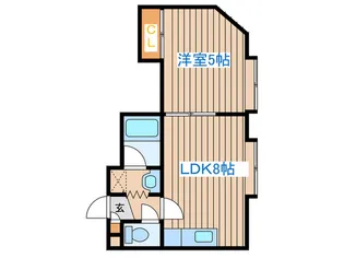 クレセント発寒【3階】の間取り