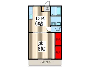 ドミ-ル・エントピア【2階】の間取り