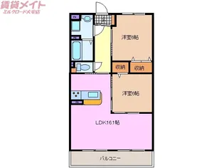 エムズ フレッチェ【1階】の間取り