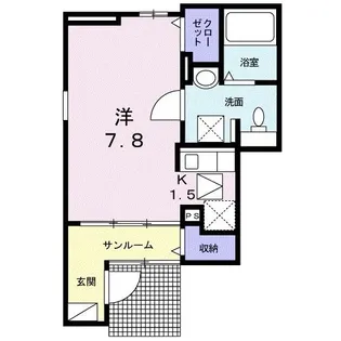 クレッセント【1階】の間取り