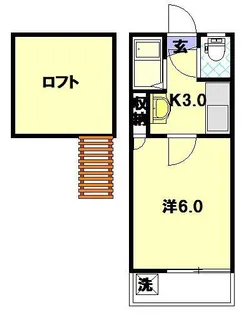 クイーンパレス坂本【2階】の間取り