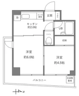 aLATO西日暮里【8階】の間取り