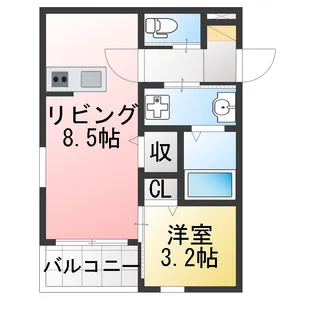 【新築】S-SQUARE【3階】の間取り