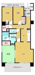 エスポワール堀川【5階】の間取り