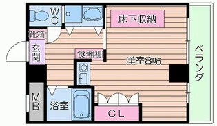 88堂島ウィング【4階】の間取り