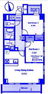 LUANA仲町台【4階】の間取り