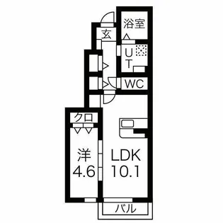 ソワサントゥカンズ【1階】の間取り