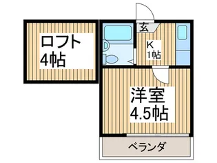 ニュ-ハウス志木【2階】の間取り