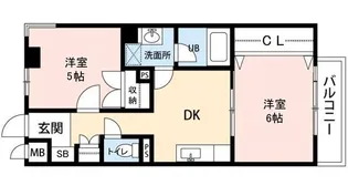 ロワイヤル東井堀12【2階】の間取り
