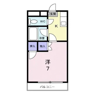 メゾンセシボンE【3階】の間取り