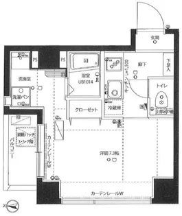 GROWS本所吾妻橋【5階】の間取り