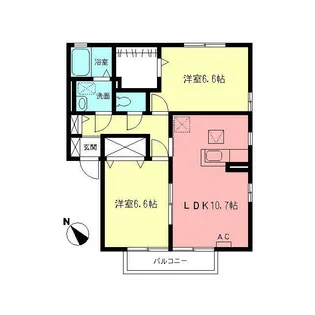 グランエトワールB【1階】の間取り