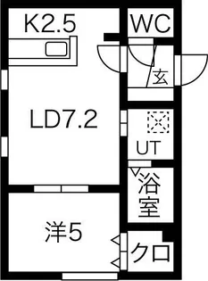 ウェリナ月寒西【4階】の間取り