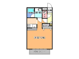 シティパルスギモトV【1階】の間取り