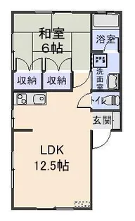 コーポ百幸【1階】の間取り