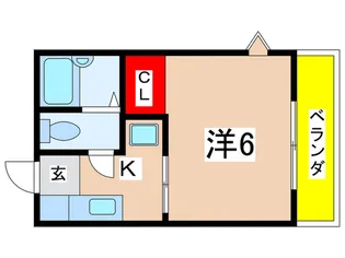 フォ-ブル嵯峨【2階】の間取り