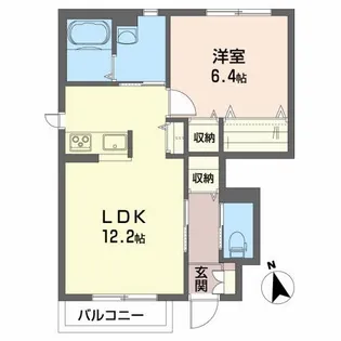 グリシーヌ【1階】の間取り