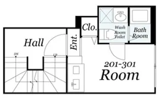 HERME YOYOGI OUEST【3階】の間取り