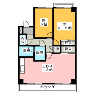 庄内パークハイツ【1階】の間取り