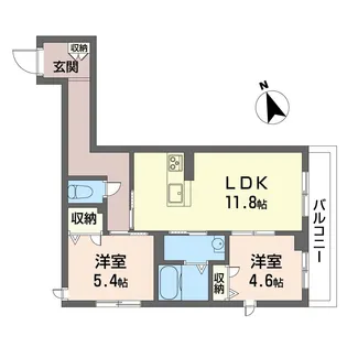 ガナール【3階】の間取り