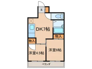 寺澤大阪屋マンション【3階】の間取り