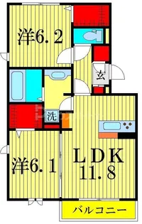 アロサールII【1階】の間取り